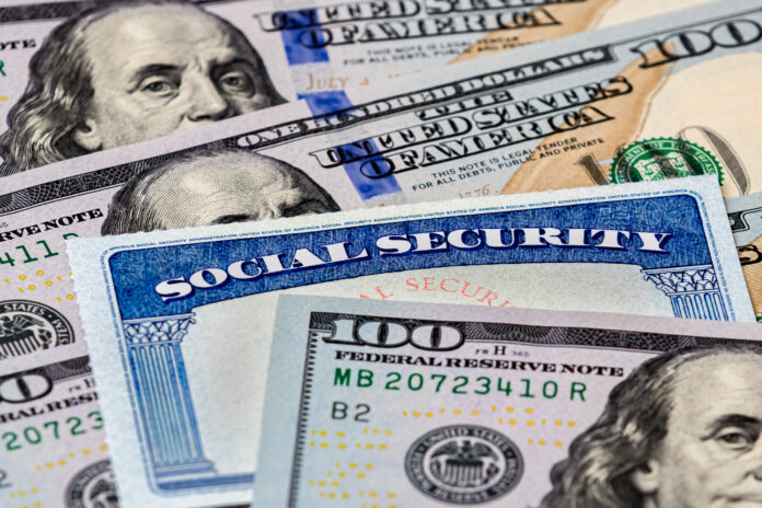 Social Security benefits identification card