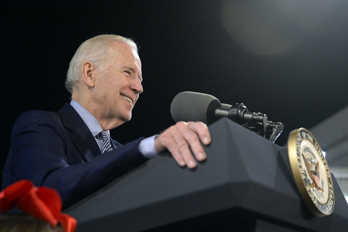 Biden at podium