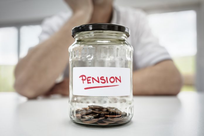 Retirement saving and pension planning concept for small or decreasing fund value