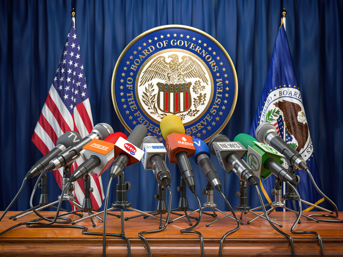 Federal Reserve podium