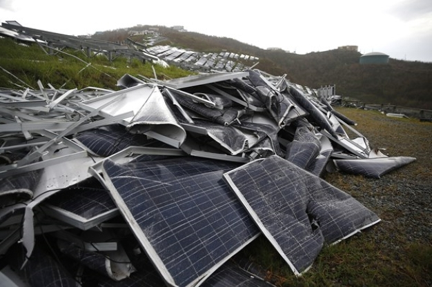 solar panel dump