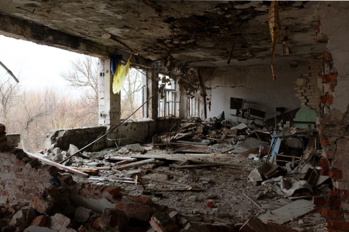 Damage from war in Ukraine