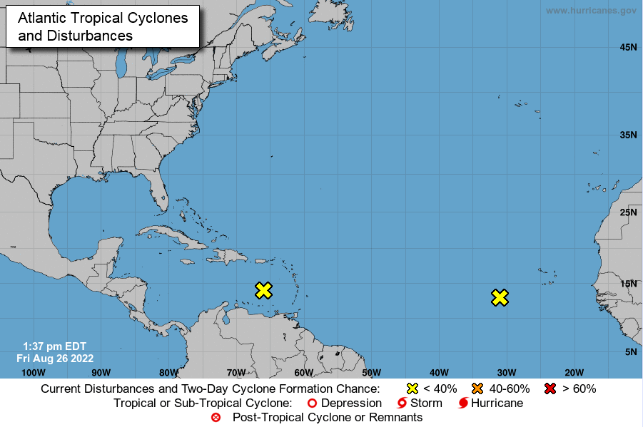 atlantic tropical cyclones and disturbances