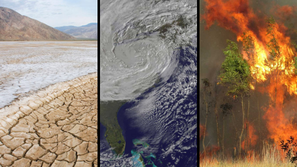 droughts hurricanes wildfires climate change