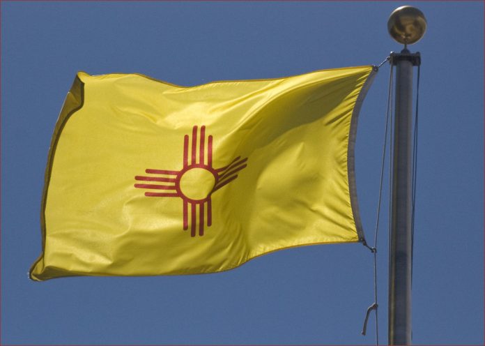 New Mexico State Flag at Capitol