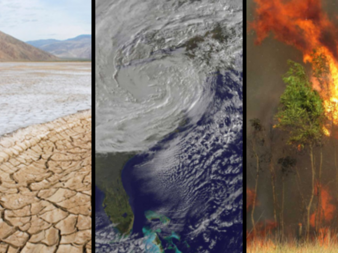 droughts hurricanes wildfires